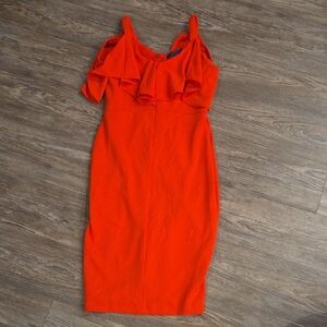 RACHEL Rachel Roy Fiery Red Midi Dress